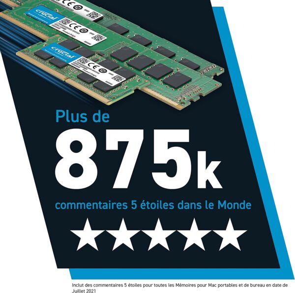 RAM 16 GB DDR4 3200 CRUCIAL CL22